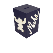 Tirelire pour Gar�on - Motif Stitch - Couleur Noire