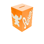 Tirelire Personnalisée pour Garçon- Motif Stitch - Couleur Orange