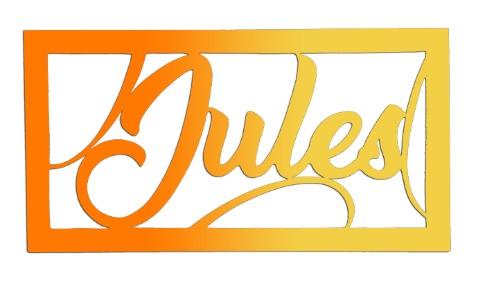 Plaque de Porte Personnalisée en bois - Rectangulaire - Couleur Orange/Jaune