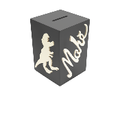 Tirelire pour Gar�on - Motif Dinosaure - Couleur Anthracite