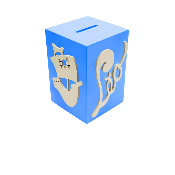 Tirelire pour Gar�on - Motif Pirate - Couleur Bleu