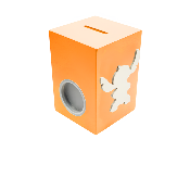 Tirelire Personnalisée pour Garçon- Motif Stitch - Couleur Orange