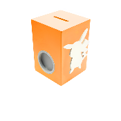 Tirelire Personnalisée pour Fille - Motif Pikachu - Couleur Orange