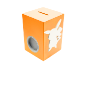 Tirelire Personnalisée pour Garçon- Motif Pikachu - Couleur Orange
