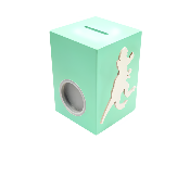 Tirelire Personnalisée pour Garçon- Motif Dinosaure - Couleur Vert Clair