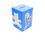 Tirelire pour Garçon - Motif Ourson - Couleur Bleu