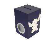 Tirelire pour Fille - Motif Stitch - Couleur Noire