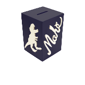 Tirelire pour Garçon - Motif Dinosaure - Couleur Noire