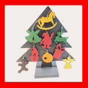 Déco sapin forme Cerf