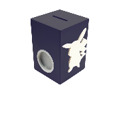 Tirelire Personnalisée pour Fille - Motif Pikachu - Couleur Noire