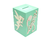 Tirelire pour Fille - Motif F�e - Couleur Verte