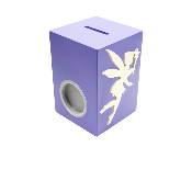 Tirelire Personnalisée pour Fille - Motif Fée - Couleur Violet