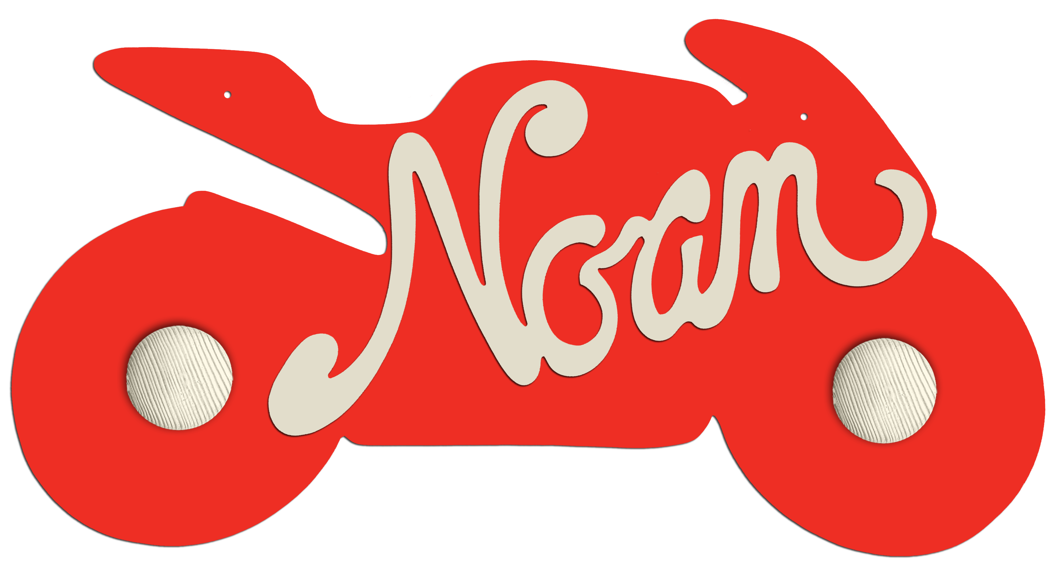 Porte Manteau Enfant - Forme Moto - 2 Pat�res