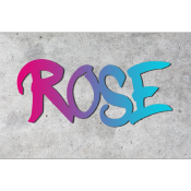 Plaque de porte personnalisée "STYLE GRAFF" Framboise/Turquoise