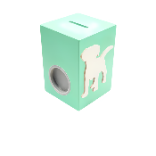 Tirelire pour Fille - Motif Chien - Couleur Vert