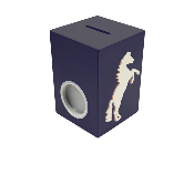 Tirelire pour Garçon - Motif Cheval - Couleur Noire