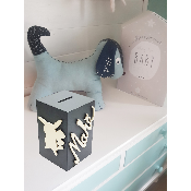 Tirelire pour Garçon - Motif Pikachu - Couleur Anthracite