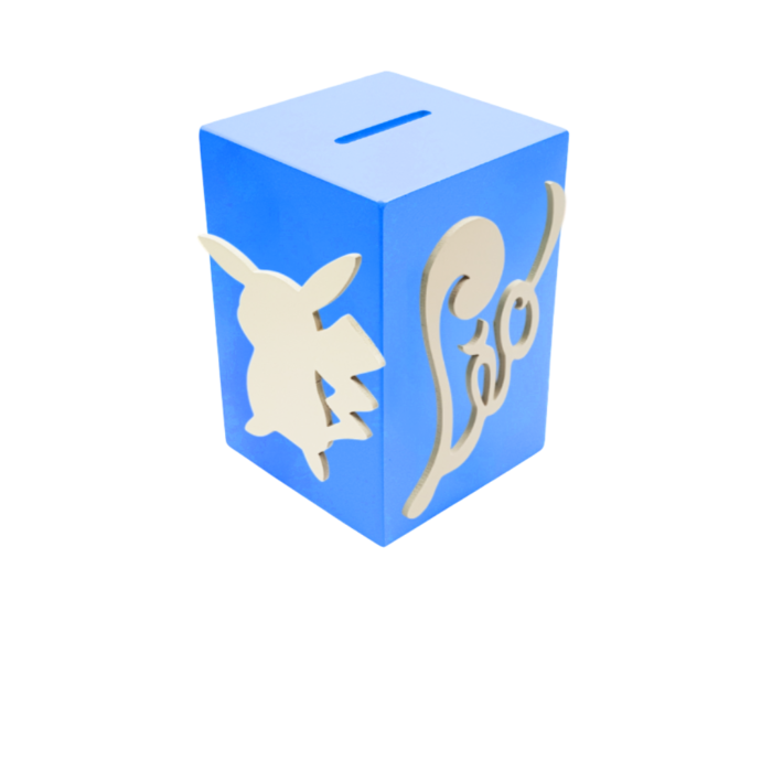 Tirelire pour Garçon - Motif Pikachu - Couleur Bleue