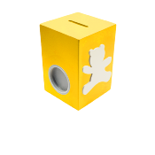Tirelire pour Garçon - Motif Ourson - Couleur Jaune
