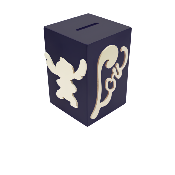 Tirelire pour Fille - Motif Stitch - Couleur Noire