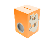 Tirelire Personnalisée pour Garçon- Motif Pirate - Couleur Orange