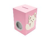 Tirelire Personnalisée pour Fille - Motif Renard - Couleur Lilas