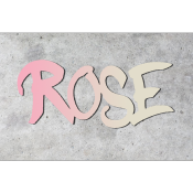 Plaque de porte personnalisée "STYLE GRAFF" Lilas/Ecru