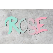 Plaque de porte personnalisée "STYLE GRAFF" Vert clair/Lilas