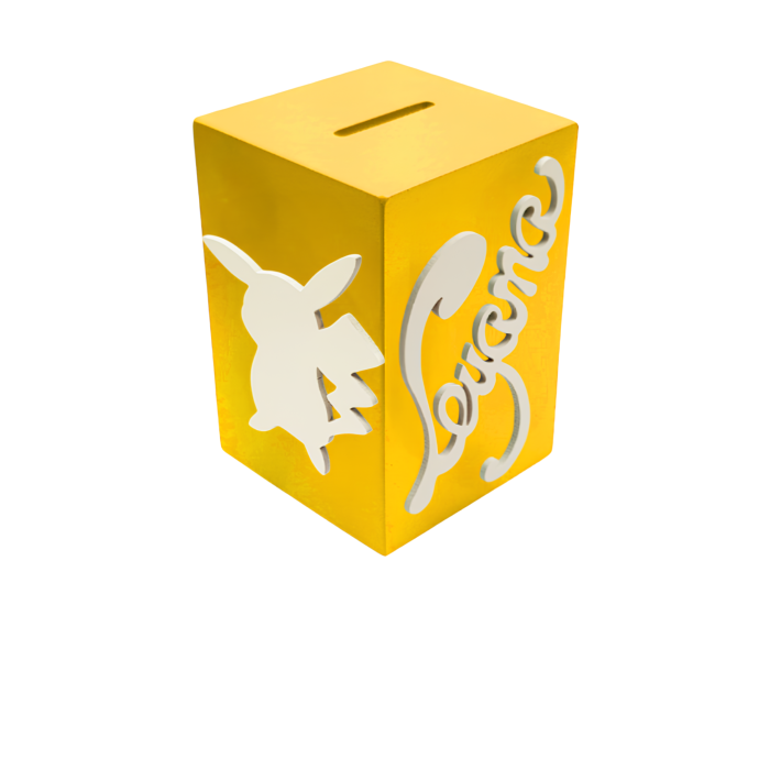 Tirelire pour Fille - Motif Pikachu - Couleur Jaune