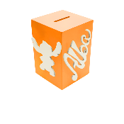 Tirelire pour Fille - Motif Stitch - Couleur Orange